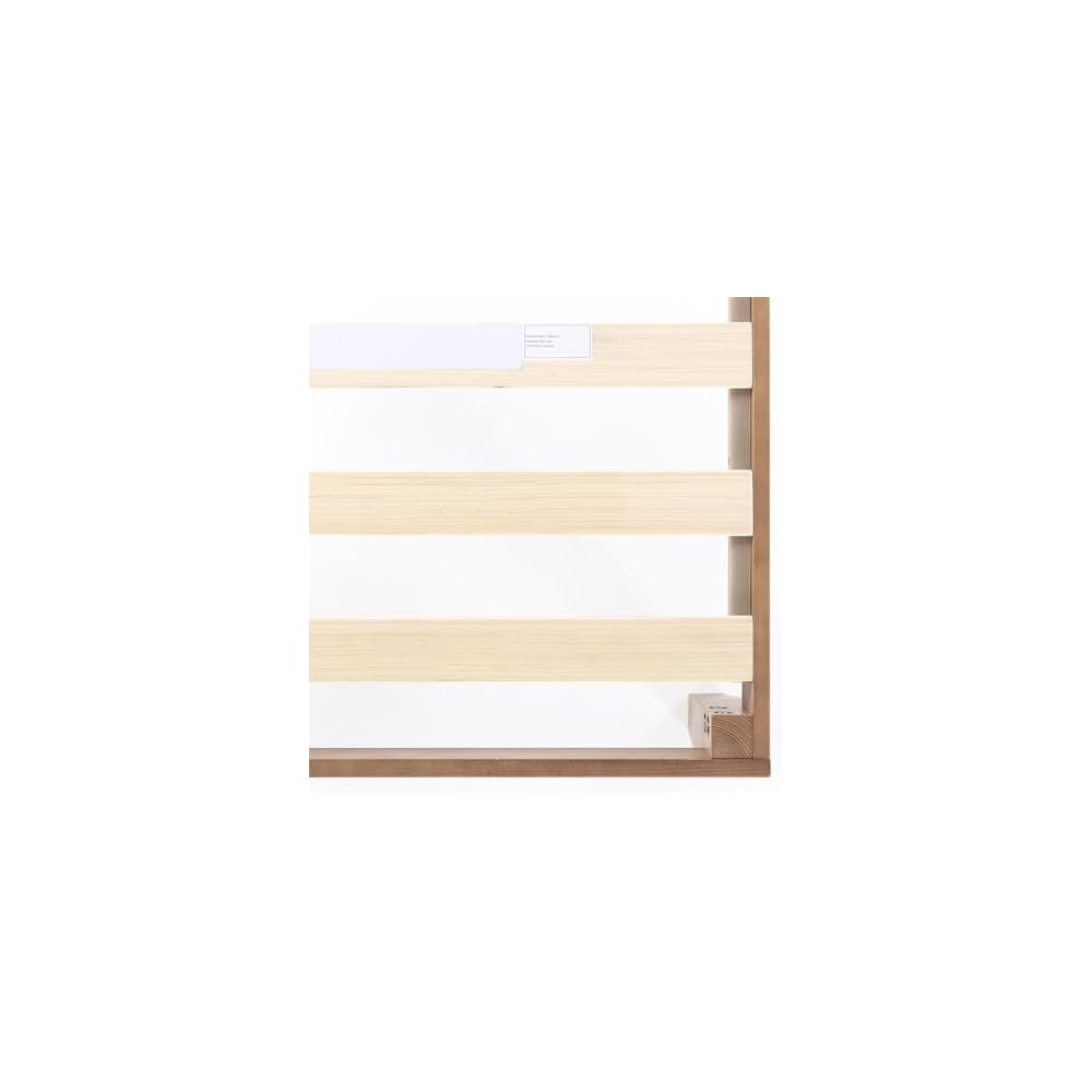 Naturalista Classic - 12 Inch Solid Wood Platform Bed with Wooden Slats, No Box Spring Needed, Easy Assembly, Queen, Pine
