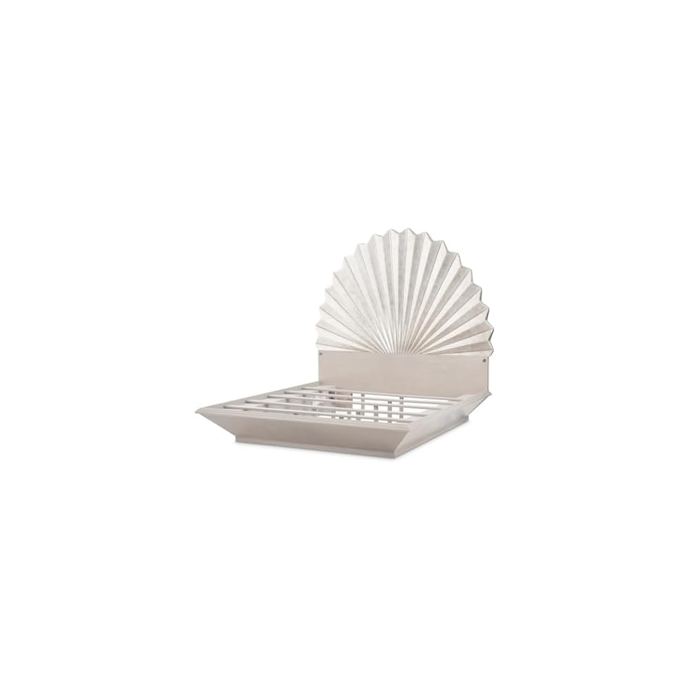 Fantosini King Fan Bed - Silver Leaf