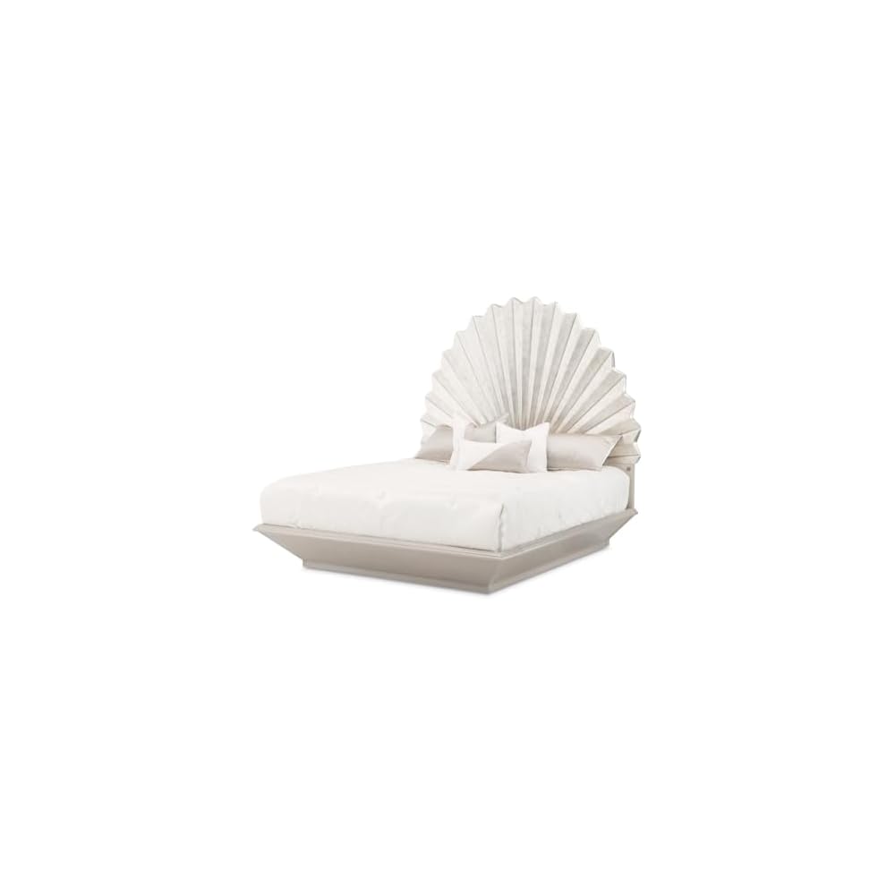 Fantosini King Fan Bed - Silver Leaf