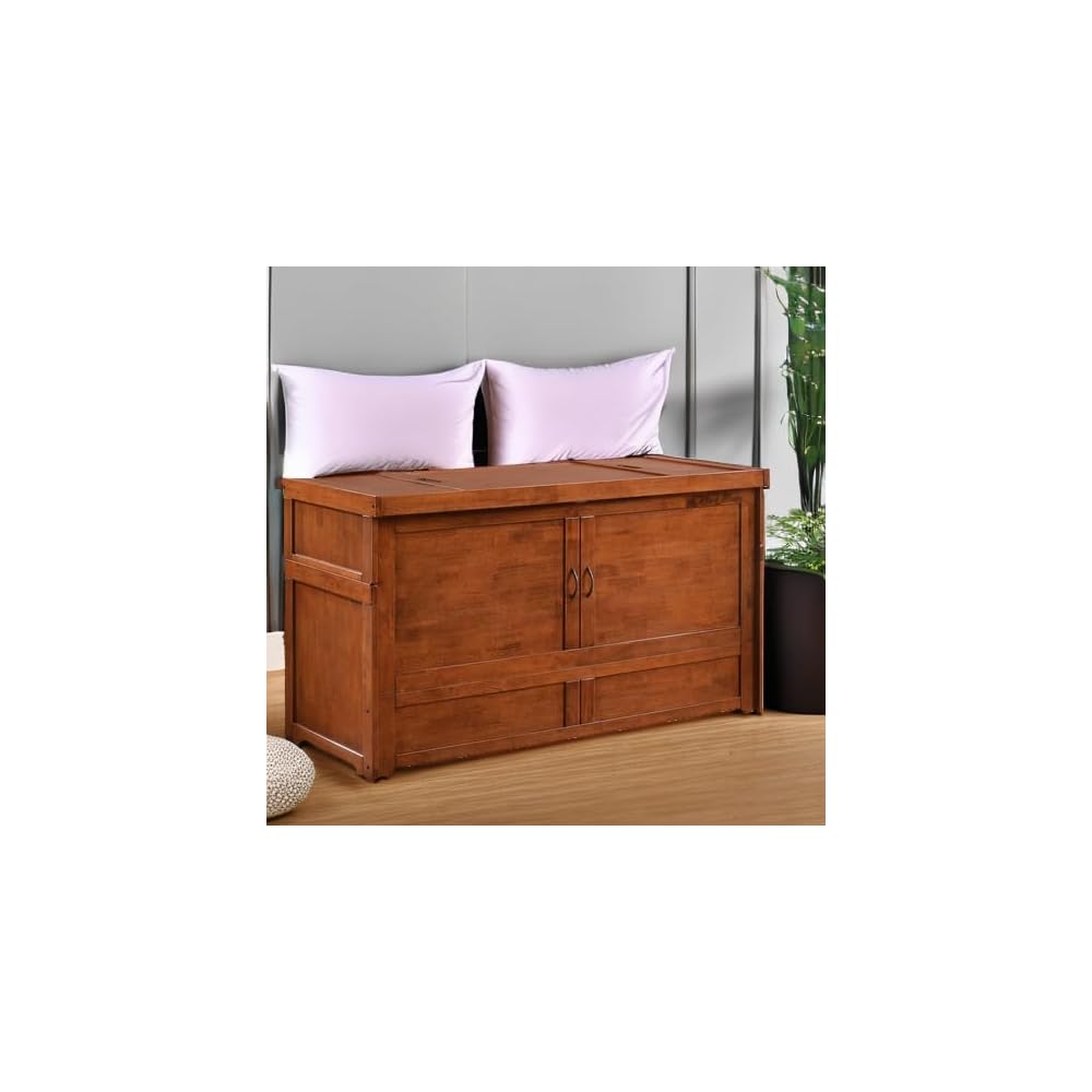 Furniture Murphy Cube Cabinet Bed (Cherry)
