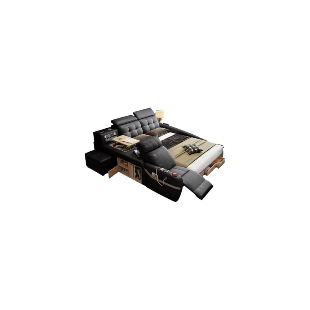 Luxury King Bed with Massage and Storage Queen