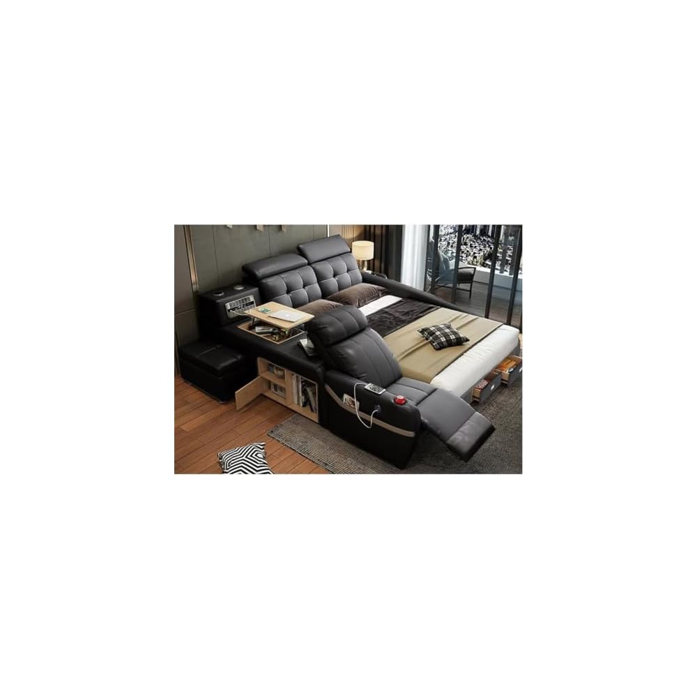 Luxury King Bed with Massage and Storage Queen