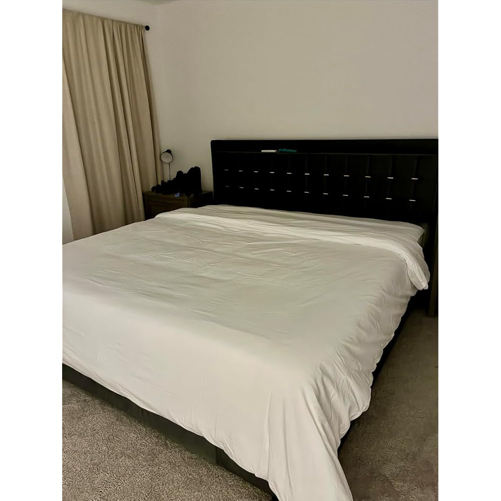 King Size Bed Frame with 3 Storage Drawers and RGB LED Lights