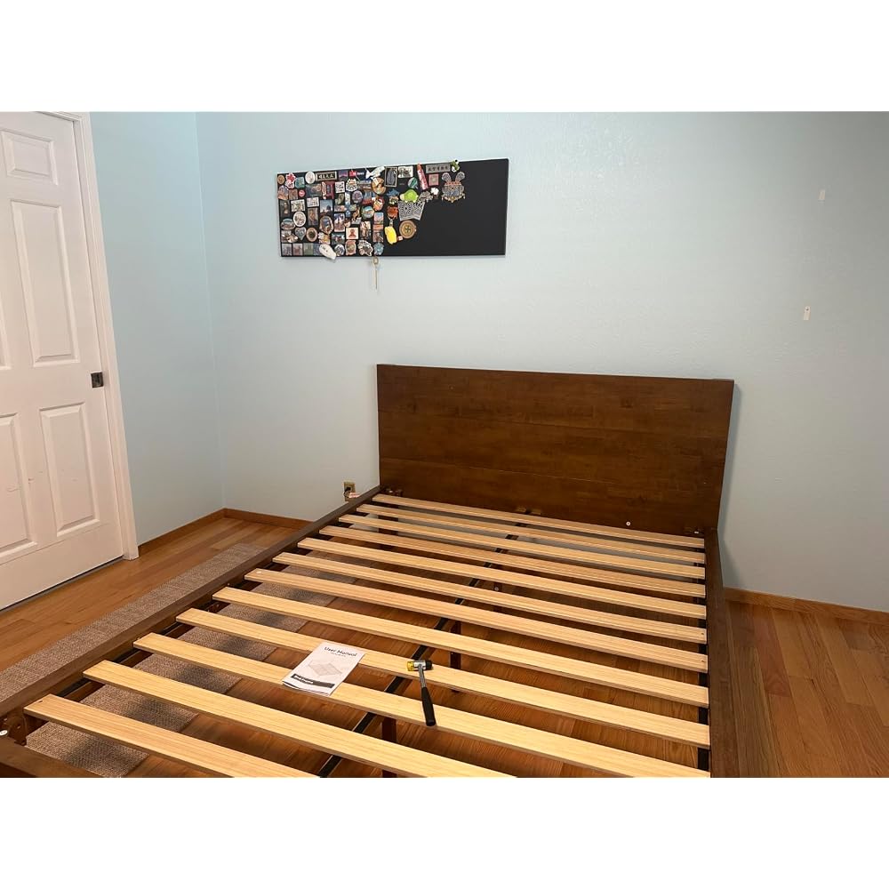 Mikor King Japanese Joinery Bed Frame, Solid Wood, No-Tool Setup